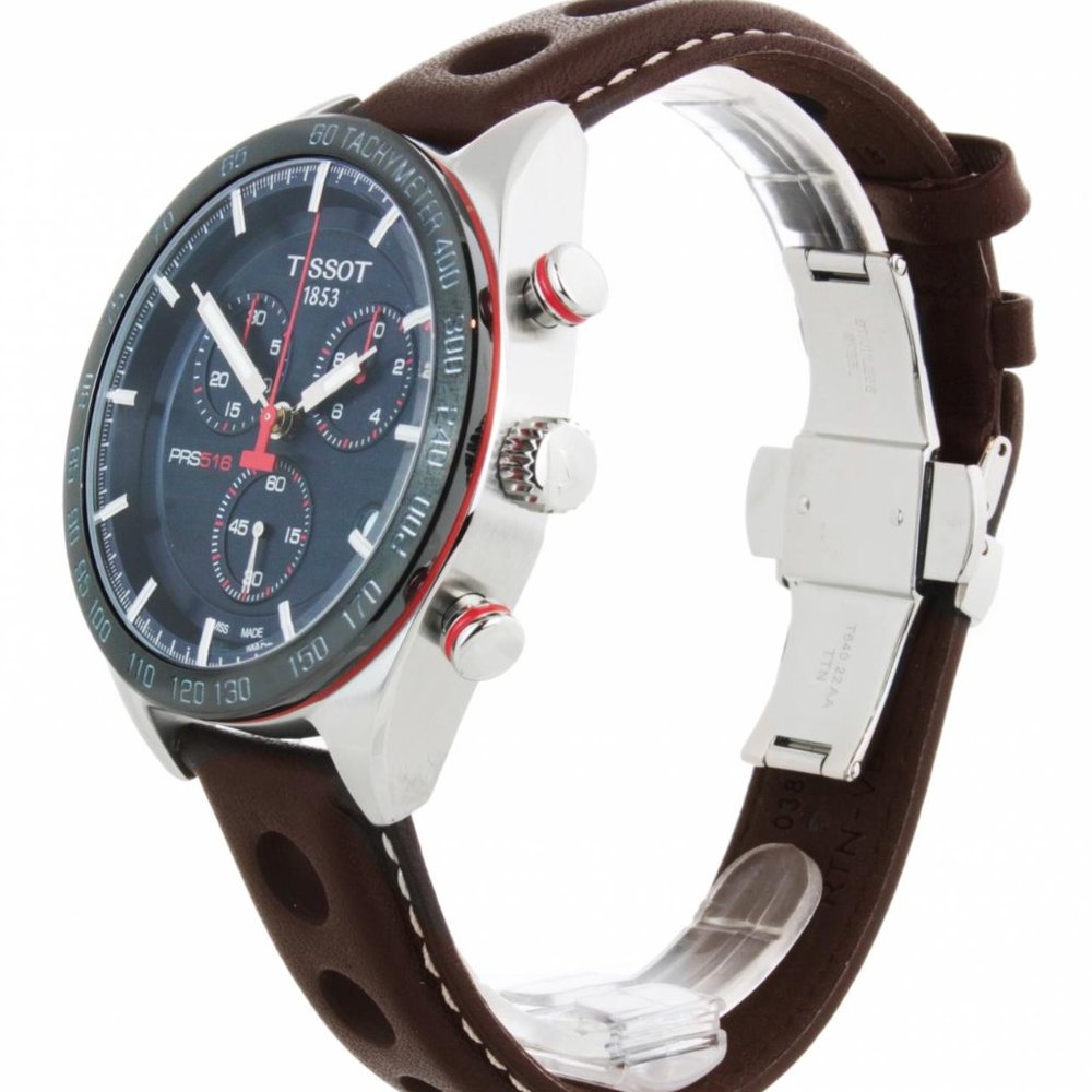 Tissot Mens Blue Face PRS Watch T100.417.16.041.00